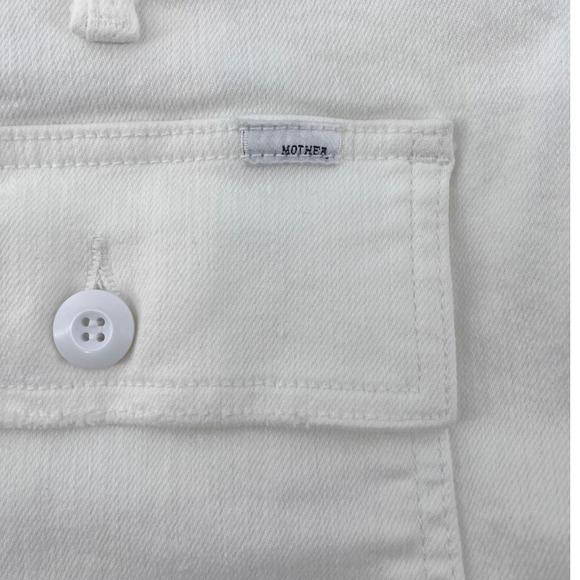 MOTHER Patch Pocket‎ Private Ankle Fray Jeans in Fairest of Them All Size 33 - Picture 11 of 11